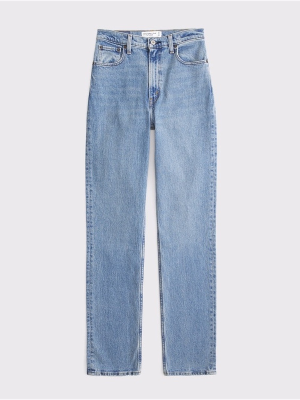 Abercrombie & Fitch 90s Straight Ultra High Rise Light Blue Jeans